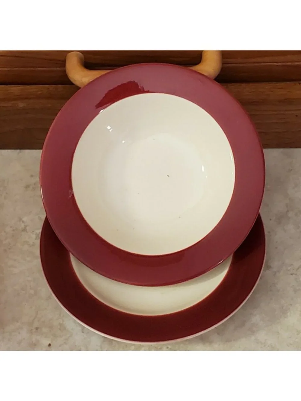 Homer Laughlin Cavalier 4 Dessert Bowls & 5 Saucers 6